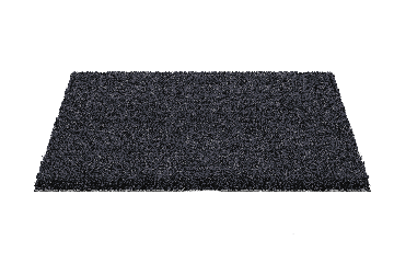 Tapis coco sur mesure - anthracite - 17mm